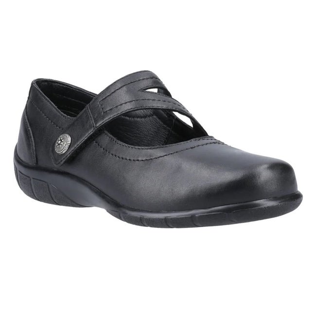 Black - Front - Fleet & Foster Womens-Ladies Ethel Mary Janes