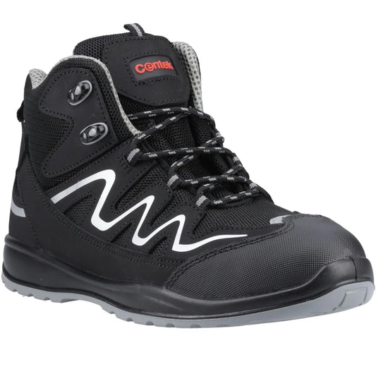 Black - Front - Centek Unisex Adult Safety Boots