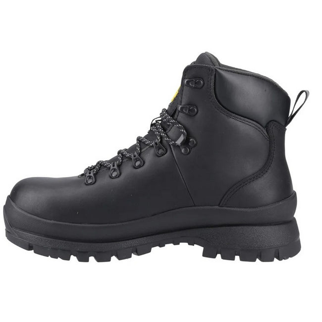 Black - Lifestyle - Amblers Unisex Adult Cow Leather Safety Boots