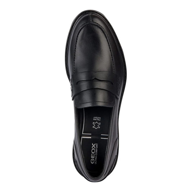 Black - Lifestyle - Geox Womens-Ladies Walk Pleasure Leather Moccasins