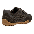 Dark Brown - Back - Geox Mens U Snake Trainers