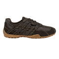 Dark Brown - Pack Shot - Geox Mens U Snake Trainers