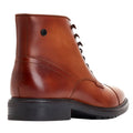Tan - Back - Base London Mens Duke Leather Ankle Boots