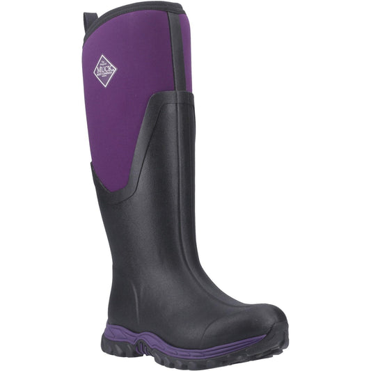 Black-Acai - Front - Muck Boots Womens-Ladies Arctic Sport II Tall Wellington Boots
