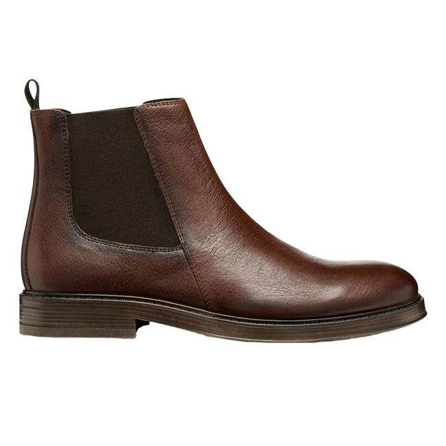 Light Brown - Side - Geox Mens Henreys Leather Ankle Boots
