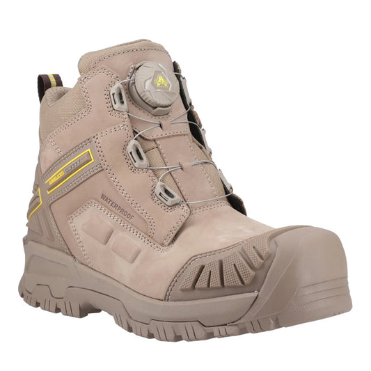 Stone - Front - Amblers Mens 966 Demolition Safety Boots