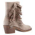 Taupe - Back - Rocket Dog Womens-Ladies Yankee Tassel Cowboy Boots
