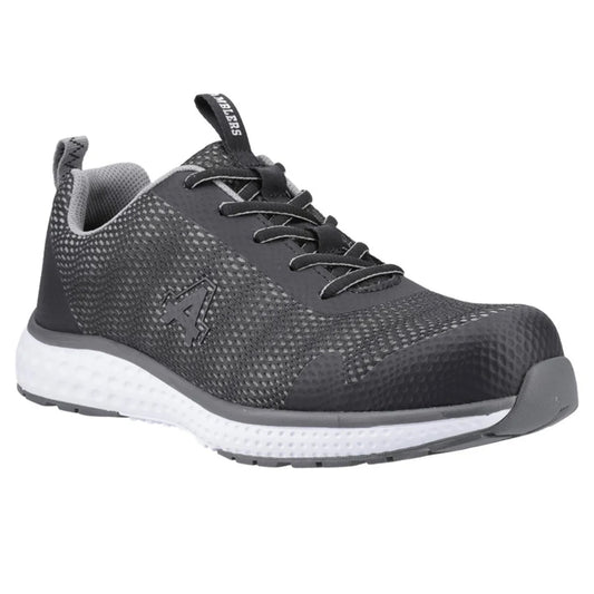 Black - Front - Amblers Mens 723C Sprint S1PL Safety Trainers