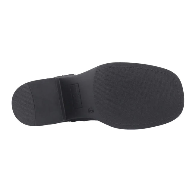 Black - Pack Shot - Rocket Dog Womens-Ladies Nash Tall Biker Boots