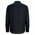 Black - Back - Jack And Jones Mens Linen Shirt