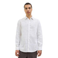 Bright White - Side - Jack And Jones Mens Linen Shirt