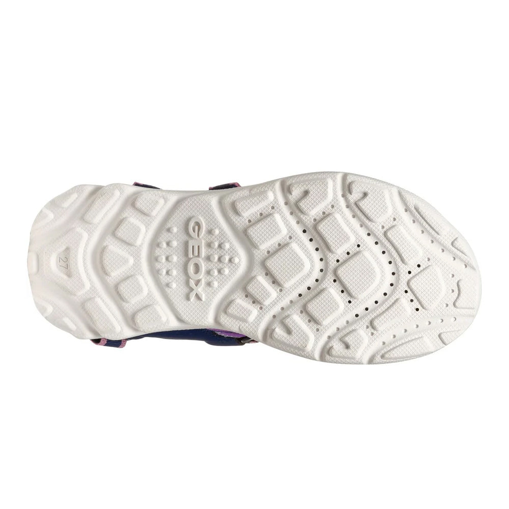 Navy-Purple - Close up - Geox Girls Airadyum Sandals