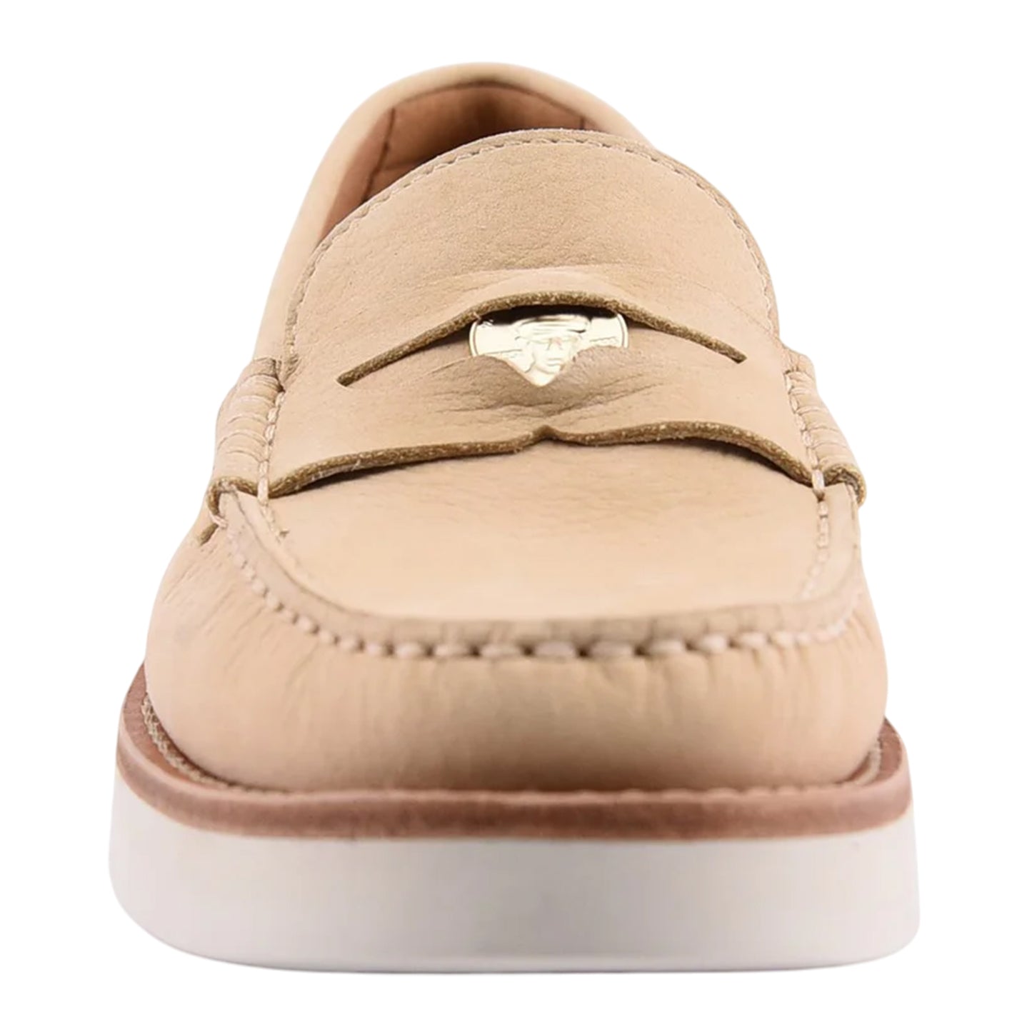 Beige - Pack Shot - Sperry Womens-Ladies Tallulah Nubuck Loafers