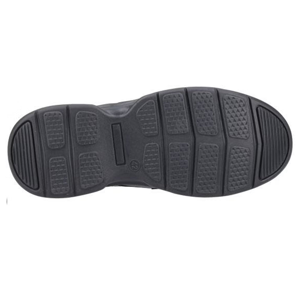 Black - Lifestyle - Hush Puppies Mens Hugh Leather Casual Shoes
