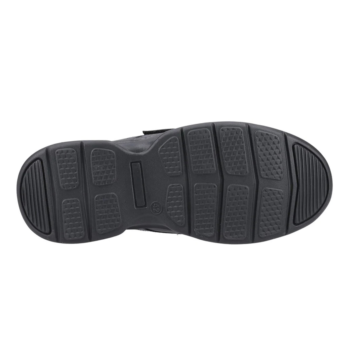 Black - Pack Shot - Hush Puppies Mens Hector Touch Fastening Flats
