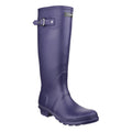 Purple - Back - Cotswold Sandringham Buckle-Up Womens Wellington Boots