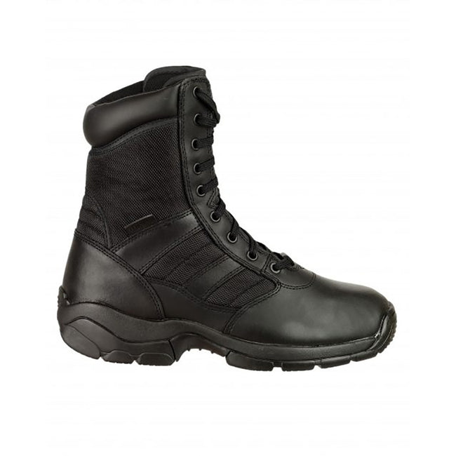Black - Side - Magnum Panther 8 Inch Lace (55616) - Mens Boots