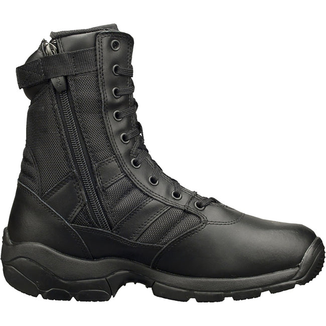 Black - Side - Magnum Panther 8inch Side Zip (55627) - Mens Boots