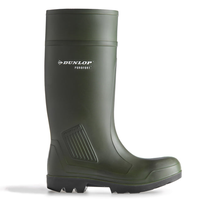 Green - Front - Dunlop Purofort Professional Safety C462933 Boxed Wellington - Mens Boots