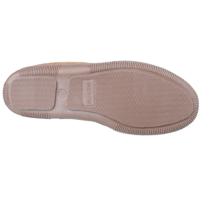 Beige - Side - Cotswold Suede Alberta Slipper - Mens Slippers
