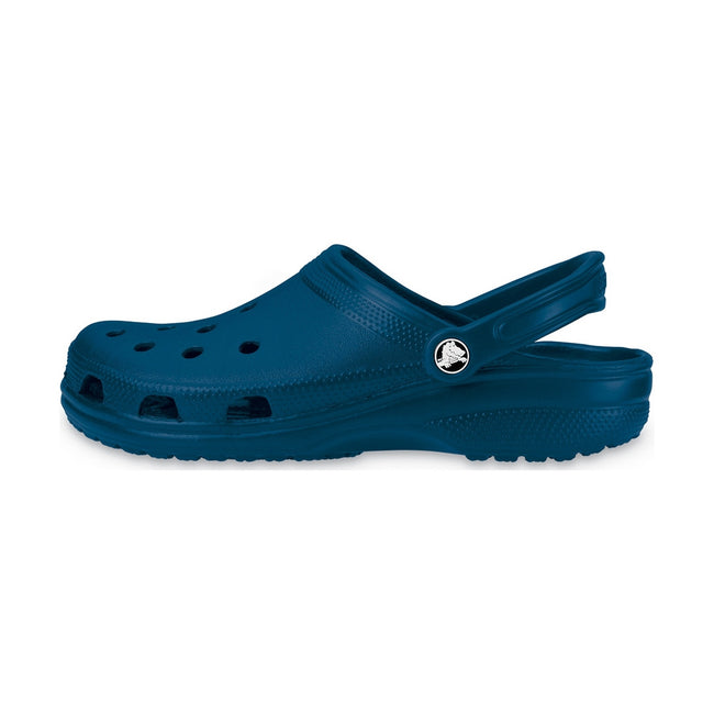 Navy - Side - Crocs Adults Unisex 10001 Classic Cushioned Clogs