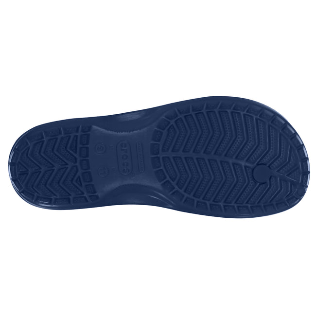 Navy - Side - Crocs Crocband Mens Flip Flops