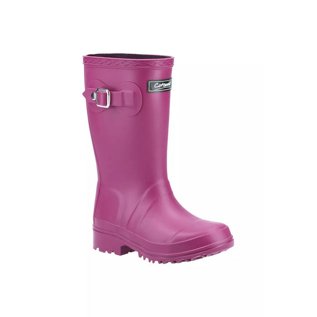 Berry - Front - Cotswold Buckingham Girls Wellingtons - Girls Boots