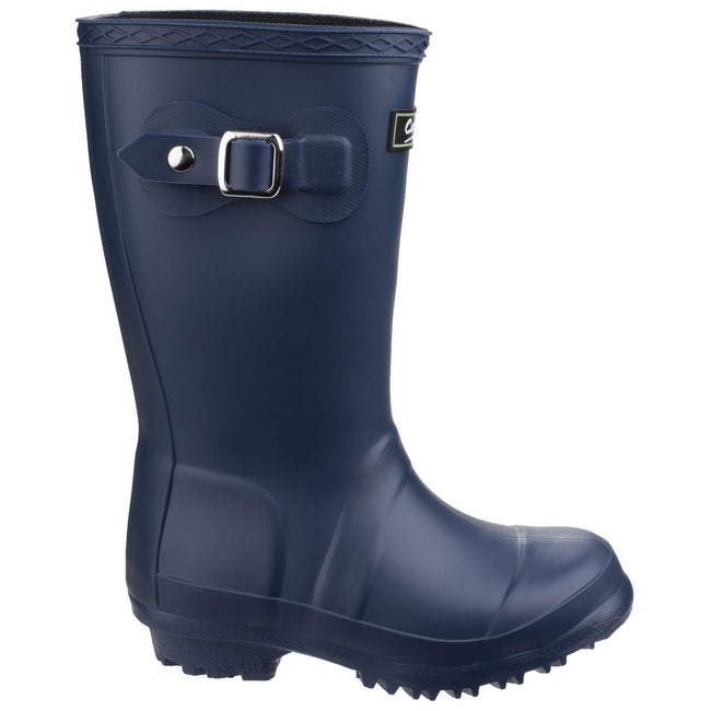 Navy - Back - Cotswold Buckingham Girls Wellingtons - Girls Boots