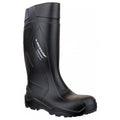 Black - Front - C762041 - Dunlop Purofort+ Full Safety Wellington - Mens Safety Boots