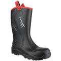 Black - Back - Dunlop Mens Purofort+ Rugged Full Safety Wellington Boots