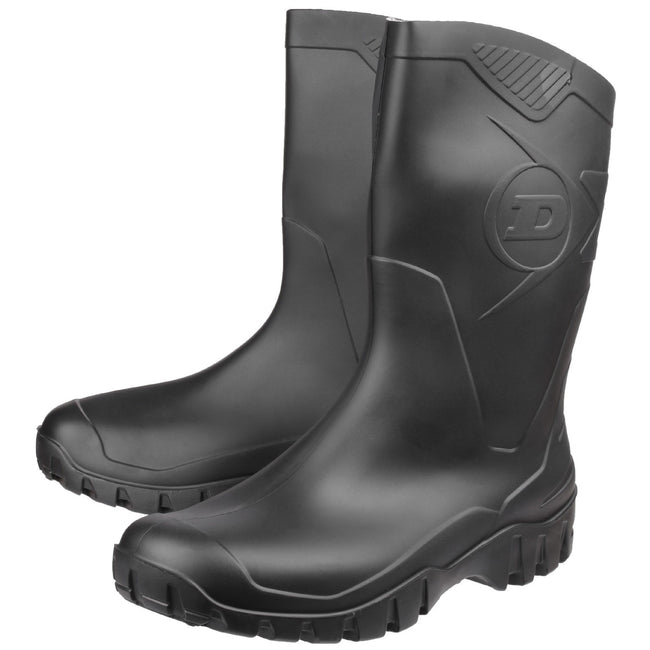 Black - Lifestyle - Dunlop Dee Calf K580011 Mens Wellington Boots