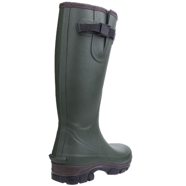 Green - Side - Cotswold Grange Neoprene Mens Rubber Wellington Boots