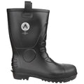 Black - Back - Amblers Safety Unisex FS90 Waterproof Pull On Safety Rigger Boot