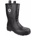 Black - Front - Amblers Safety Unisex FS90 Waterproof Pull On Safety Rigger Boot