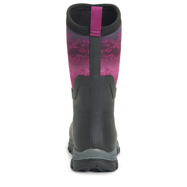 Black-Magenta - Side - Muck Boots Unisex Arctic Sport Mid Pull On Wellies
