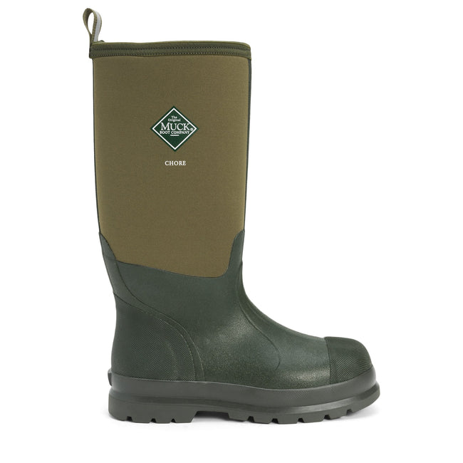Moss - Back - Muck Boots Unisex Chore Classic Hi Patterned Wellingtons