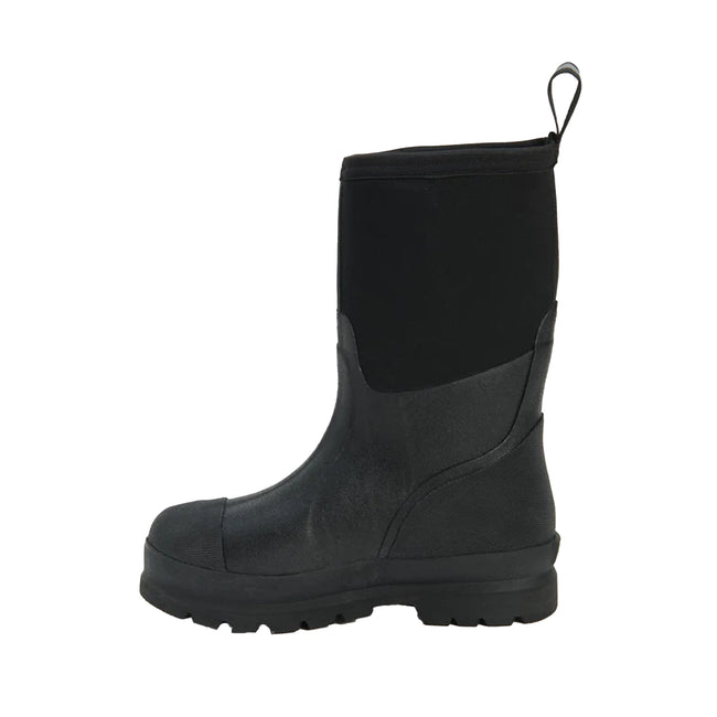 Black - Side - Muck Boots Unisex Chore Classic Mid Wellingtons