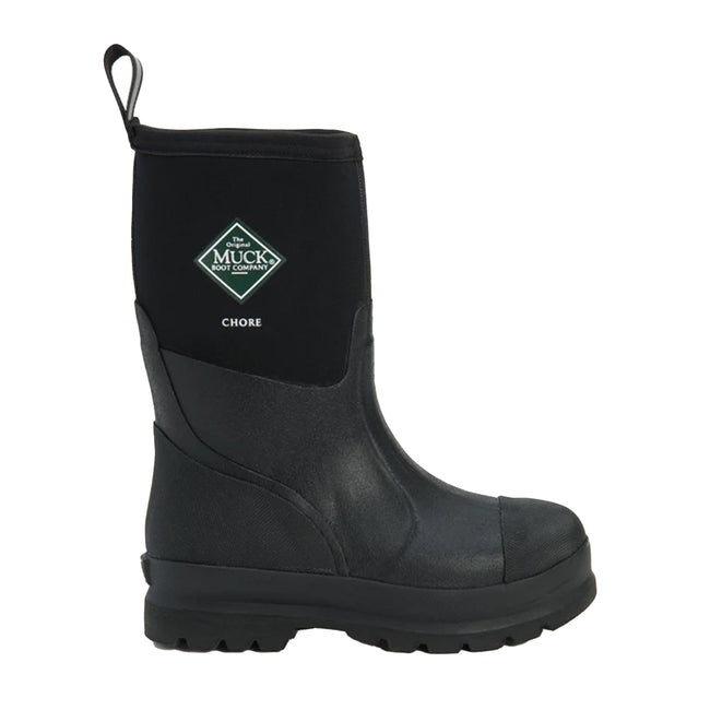 Black - Lifestyle - Muck Boots Unisex Chore Classic Mid Wellingtons