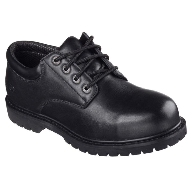 Black - Pack Shot - Skechers Mens Cottonwood Elks SR Shoes