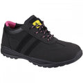 Black - Pack Shot - Amblers Safety Womens-Ladies FS706 Sophie Safety Leather Shoes