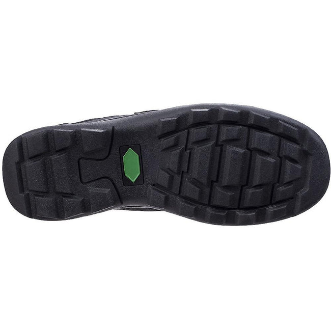 Black - Side - Fleet & Foster Mens Hurghada Leather Shoes