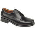 Black - Front - Amblers Birmingham Lace Gibson - Mens Shoes