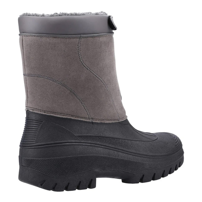 Grey - Back - Cotswold Mens Venture Waterproof Winter Boots