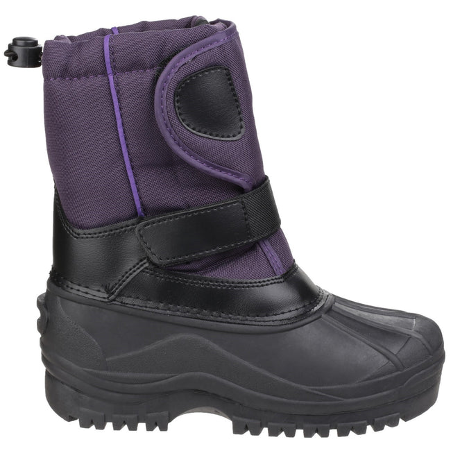 Purple - Back - Cotswold Childrens-Kids Avalanche Snow Boots
