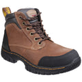 Brown - Front - Dr Martens Mens Riverton SB Lace Up Hiker Safety Boots