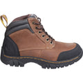 Brown - Side - Dr Martens Mens Riverton SB Lace Up Hiker Safety Boots