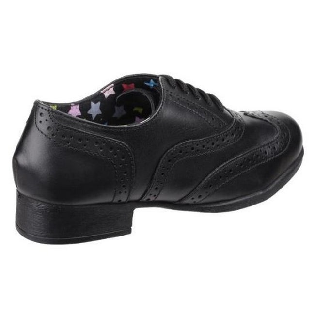 Black - Back - Hush Puppies Childrens Girls Kada Back To School Shoes