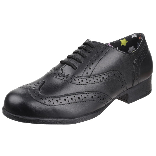 Black - Lifestyle - Hush Puppies Girls Kada Senior School Shoes