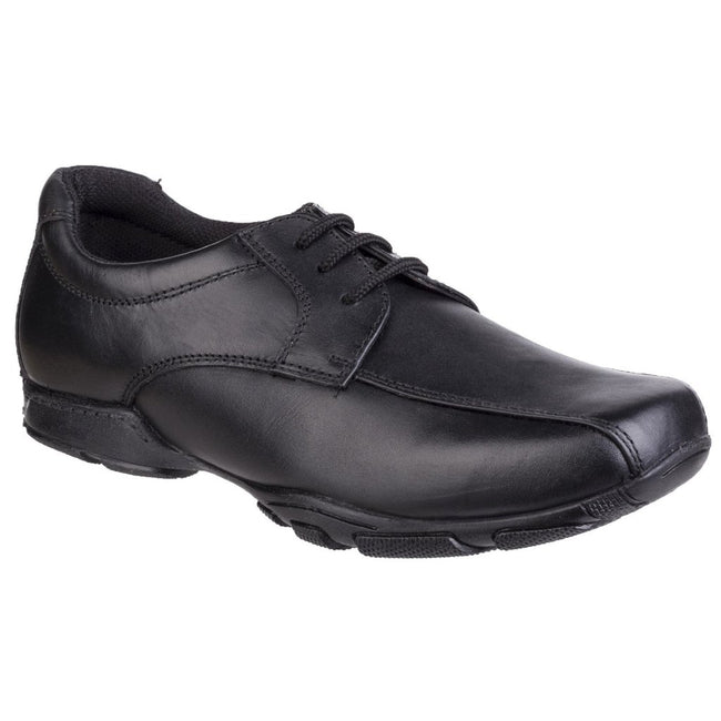 Black - Back - Hush Puppies Childrens Boys Vincente Senior School Shoe