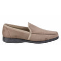 Beige - Side - Fleet & Foster Mens Dakis Slip On Slipper